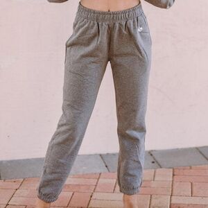 Werk Dancewear Gray Casual Lounge Sweatpants Logo New